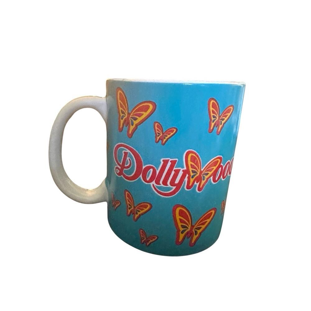 Dollywood Parks & Resorts Butterfly COFFEE MUG Colorful Ceramic HTF - Picture 4 of 5